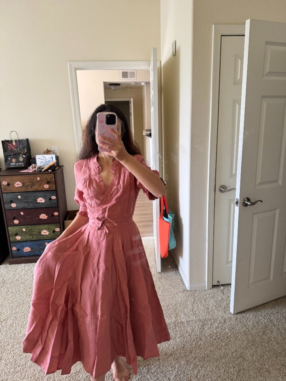 The Darcy Dress in Vintage Pink from Son de Flor - XXS